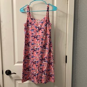 Pink and blue, extra small, vacation dress